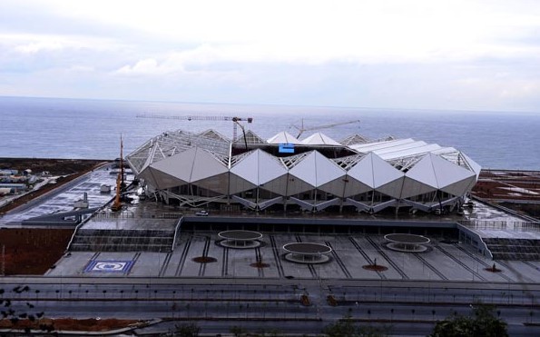 Trabzon Akyazı Stadı'ndan son görüntüler