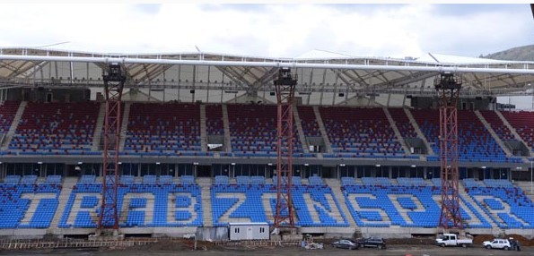 Trabzon Akyazı Stadı'ndan son görüntüler