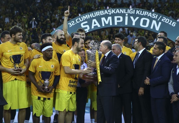 Fenerbahçe'nin kupa coşkusu