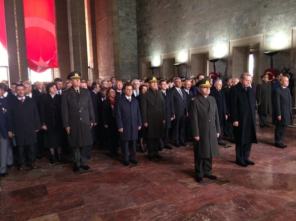 Anıtkabir'deki törenden görüntüler