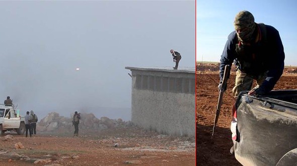 El Bab'ı kuşatan ÖSO böyle görüntülendi