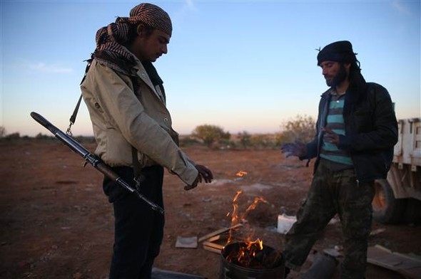 El Bab'ı kuşatan ÖSO böyle görüntülendi