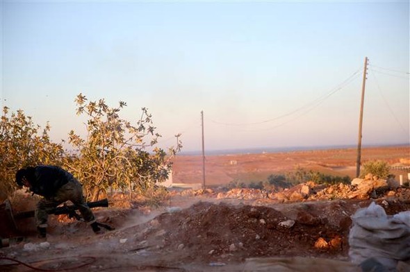 El Bab'ı kuşatan ÖSO böyle görüntülendi