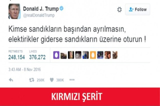 Trump başkan oldu, capsler patladı