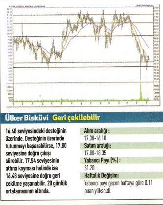 17 hisse için teknik analiz! 12.01.2016