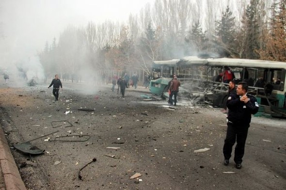 Kayseri'deki patlamadan görüntüler