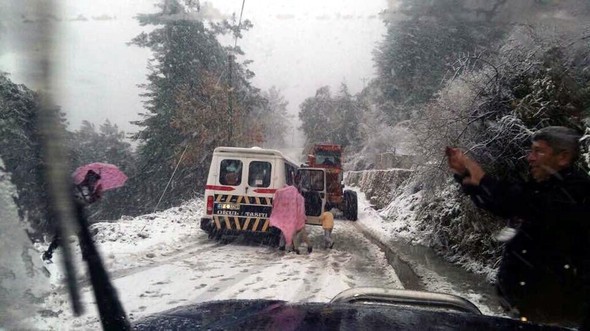 Alanya beyaza büründü