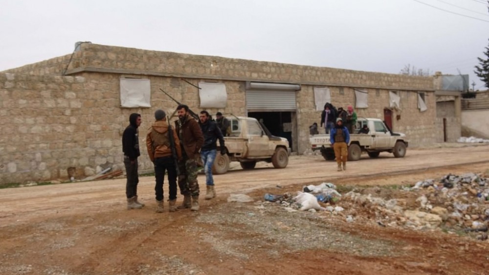 Türk ordusunun El Bab'daki ilerleyişi  görüntülendi