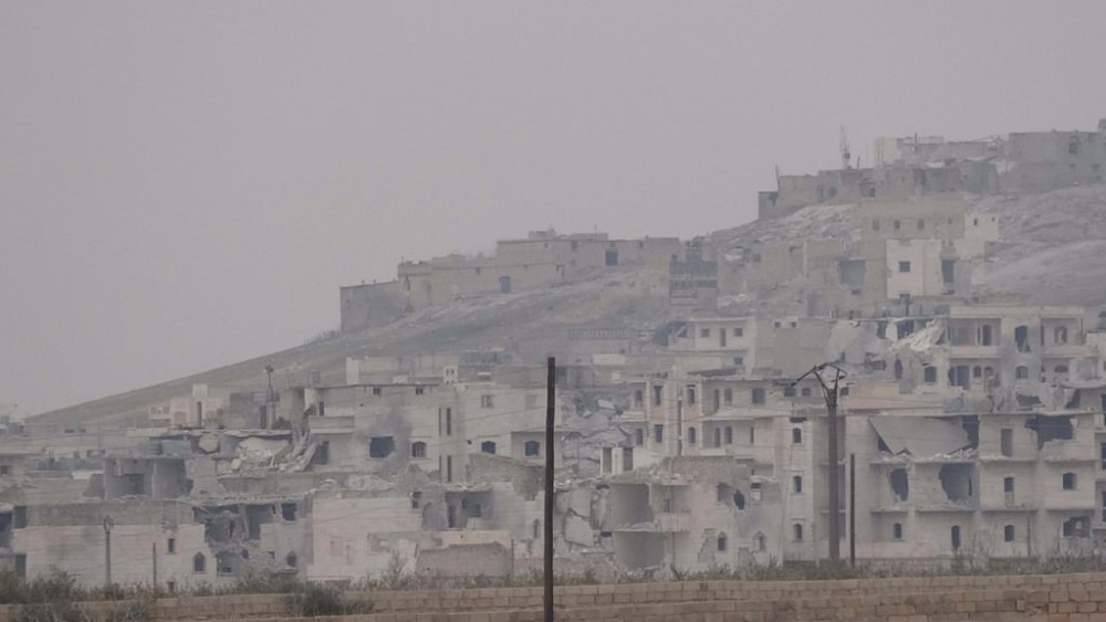 Türk ordusunun El Bab'daki ilerleyişi  görüntülendi