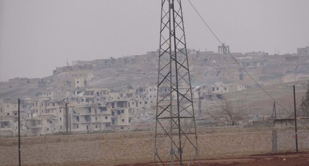 Türk ordusunun El Bab'daki ilerleyişi  görüntülendi