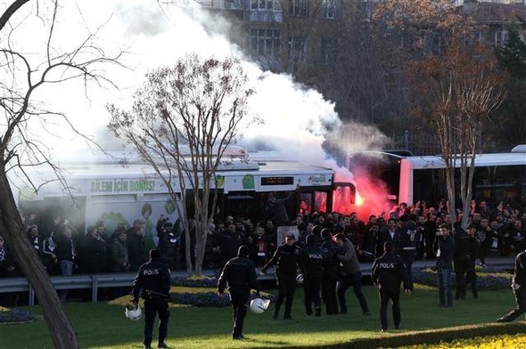 Beşiktaş taraftarı Kadıköy'e böyle geldi