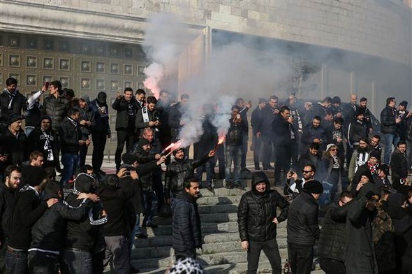 Beşiktaş taraftarı Kadıköy'e böyle geldi