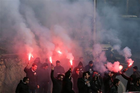 Beşiktaş taraftarı Kadıköy'e böyle geldi