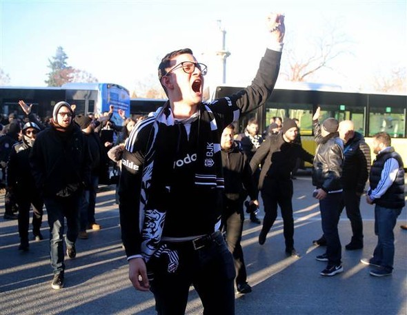 Beşiktaş taraftarı Kadıköy'e böyle geldi