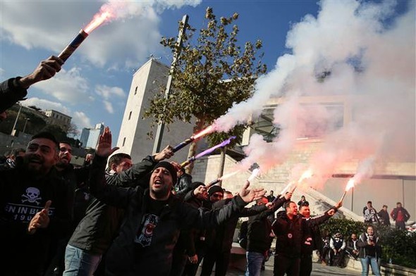 Beşiktaş taraftarı Kadıköy'e böyle geldi