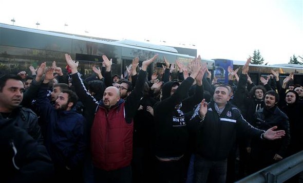 Beşiktaş taraftarı Kadıköy'e böyle geldi