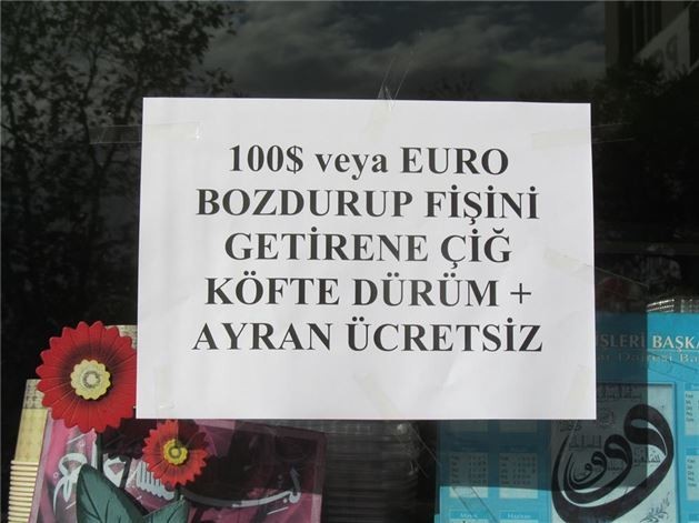 Esnaftan döviz bozdur kampanyasına büyük destek