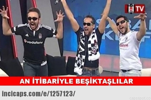 Beşiktaş şampiyon oldu caps'ler patladı