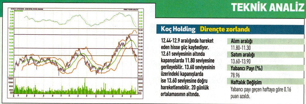 17 hisse için teknik analiz