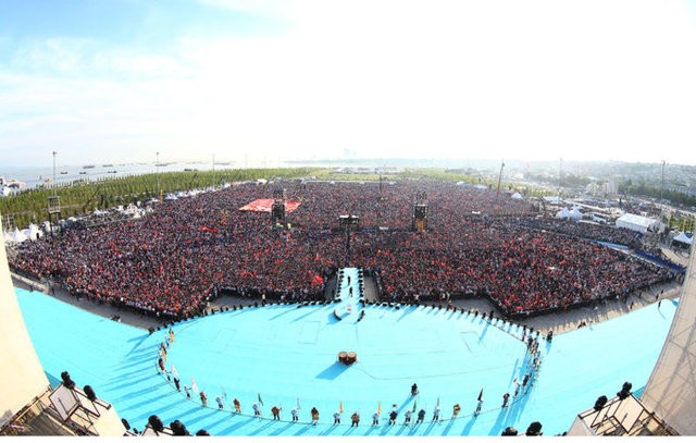 İstanbul'da muhteşem fetih kutlaması