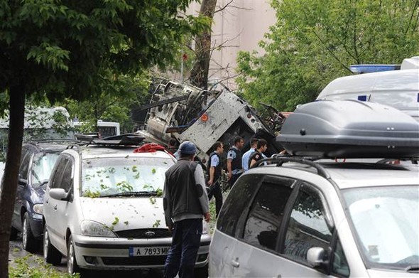 Patlama yerinden ilk görüntüler