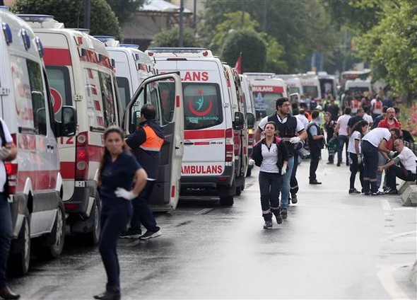 Patlama yerinden ilk görüntüler