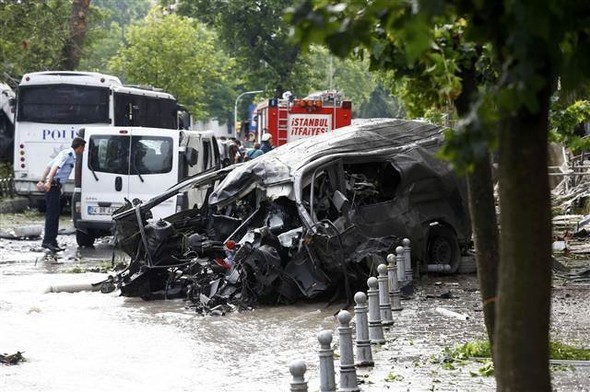 Patlama yerinden ilk görüntüler