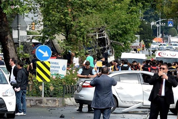 Patlama yerinden ilk görüntüler