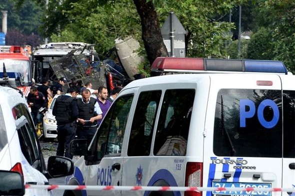 Patlama yerinden ilk görüntüler