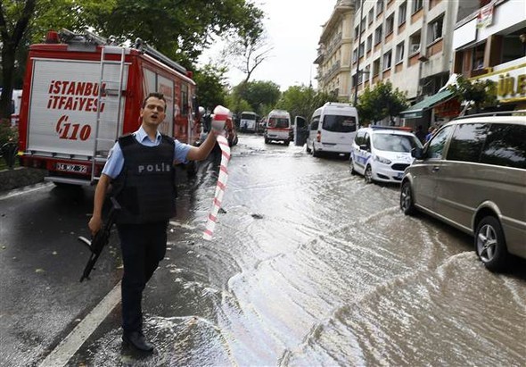 Patlama yerinden ilk görüntüler