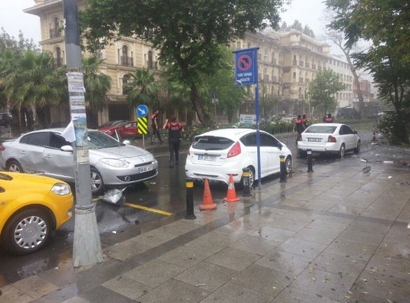 Patlama yerinden ilk görüntüler