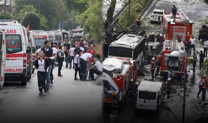 Patlama yerinden ilk görüntüler