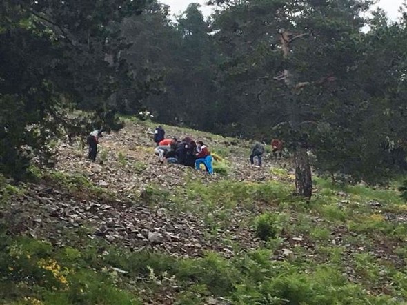 İşte düşen helikopterin enkazından ilk görüntüler