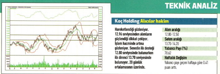 17 hisse için teknik analiz