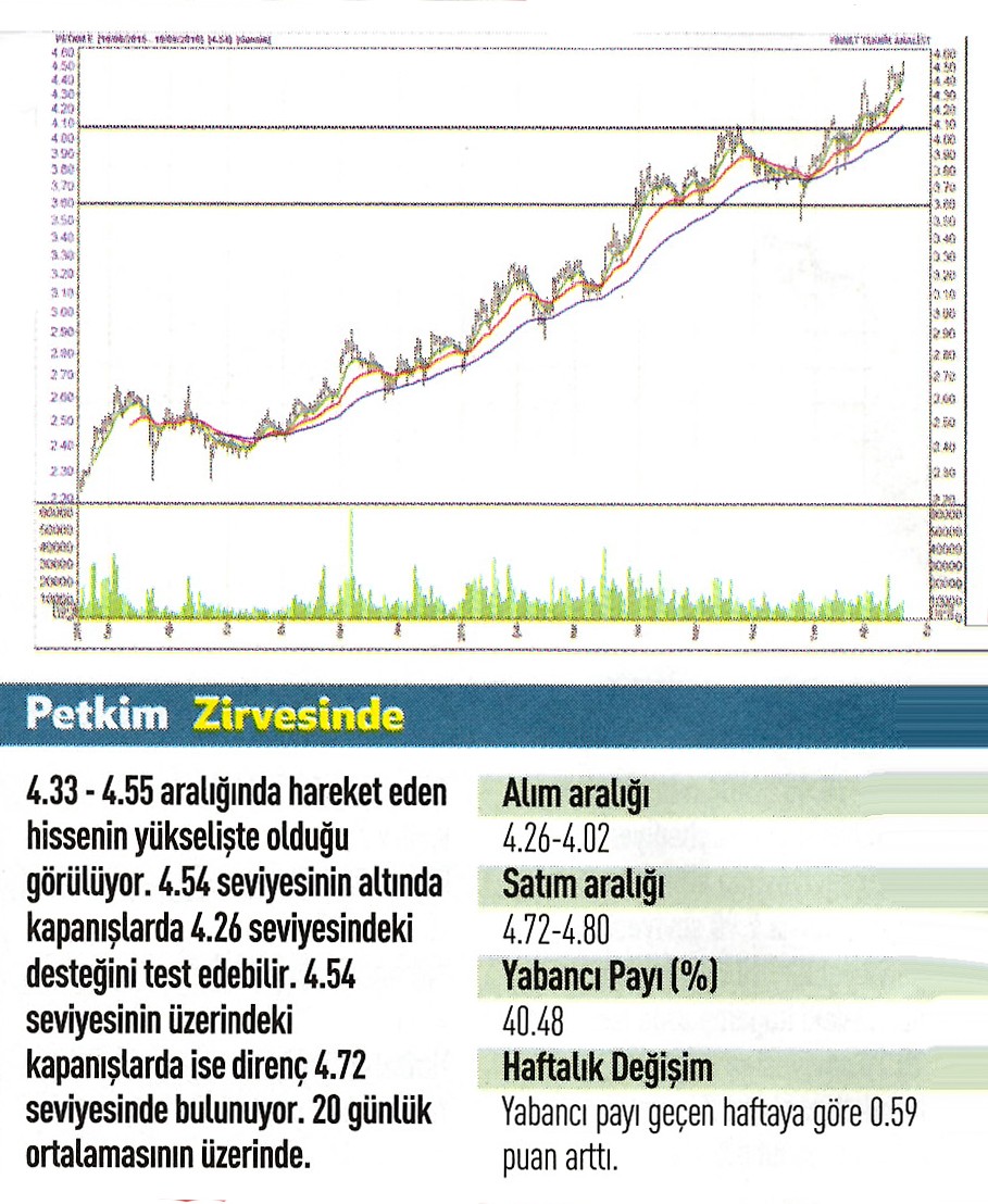 17 hisse için teknik analiz