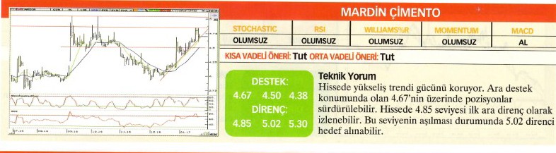 22 hisse için teknik analiz! 23.01.2016