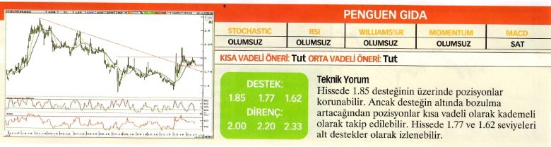 22 hisse için teknik analiz! 23.01.2016