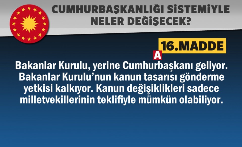 Referandumdan 'evet' çıkarsa neler değişecek?