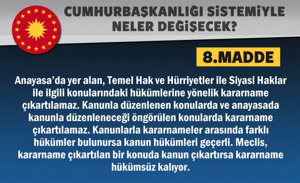 Referandumdan 'evet' çıkarsa neler değişecek?