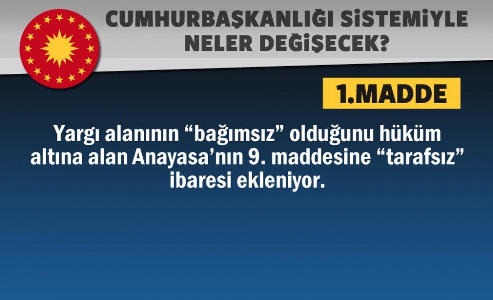 Referandumdan 'evet' çıkarsa neler değişecek?