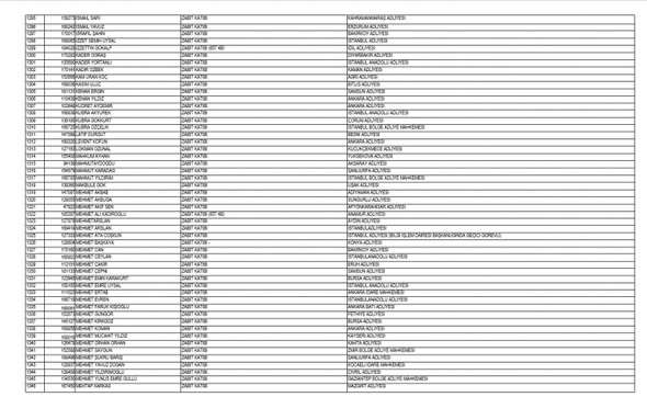 İşte kamudan ihraç edilenlerin tam listesi