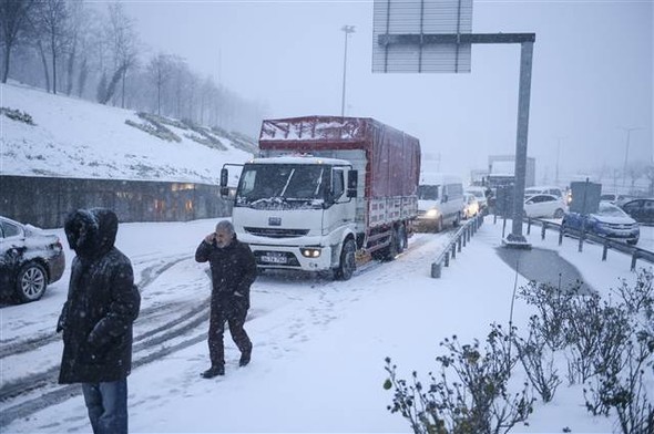 'Beyaz İstanbul'dan muhteşem kareler