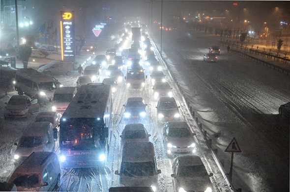 'Beyaz İstanbul'dan muhteşem kareler