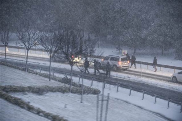 'Beyaz İstanbul'dan muhteşem kareler