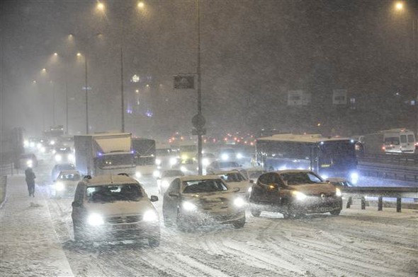 'Beyaz İstanbul'dan muhteşem kareler