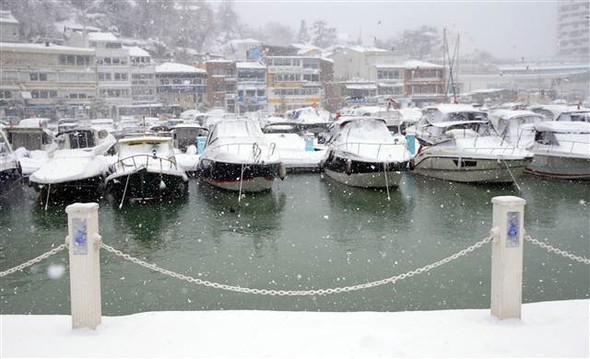 'Beyaz İstanbul'dan muhteşem kareler