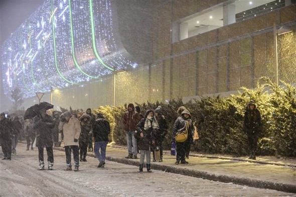 'Beyaz İstanbul'dan muhteşem kareler