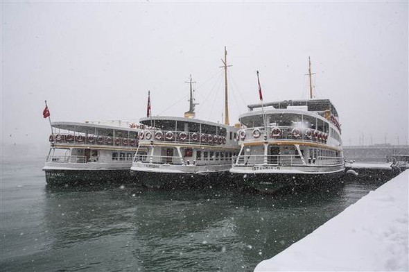 'Beyaz İstanbul'dan muhteşem kareler