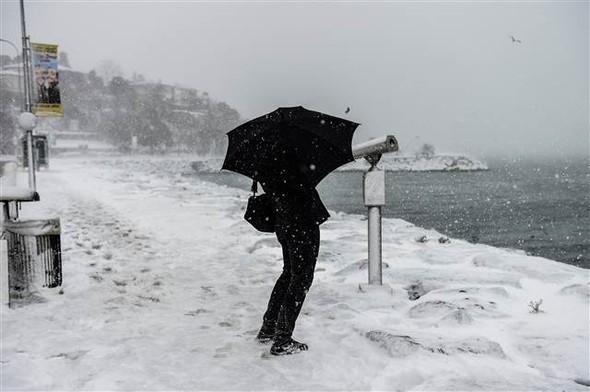 'Beyaz İstanbul'dan muhteşem kareler