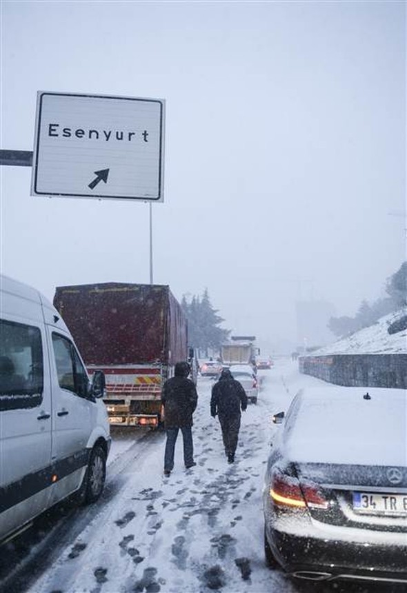 'Beyaz İstanbul'dan muhteşem kareler